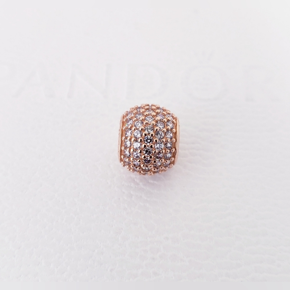 Authentic Pandora Rose Pave Charm